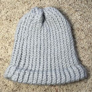 Handmade light grey beanie